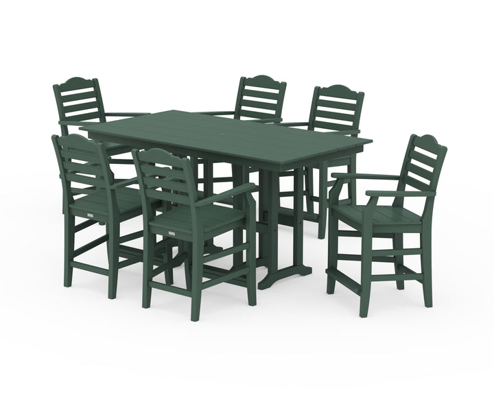 Draper James™ by  POLYWOOD® Savannah Arm Chair 7-Piece Farmhouse Counter Set