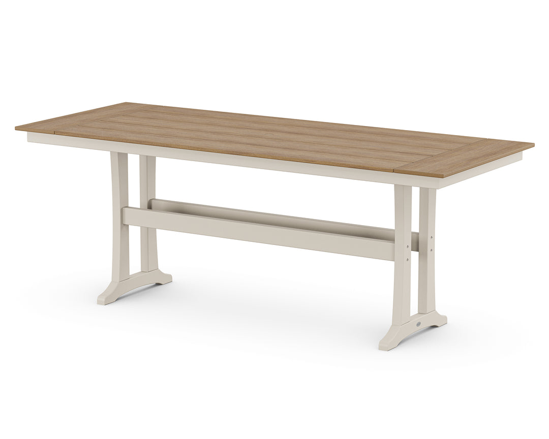 POLYWOOD® Farmhouse Trestle 38” x 96” Counter Table