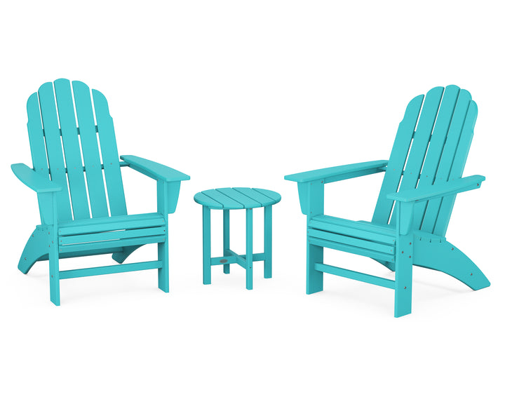 POLYWOOD® Vineyard 3-Piece Curveback Adirondack Set