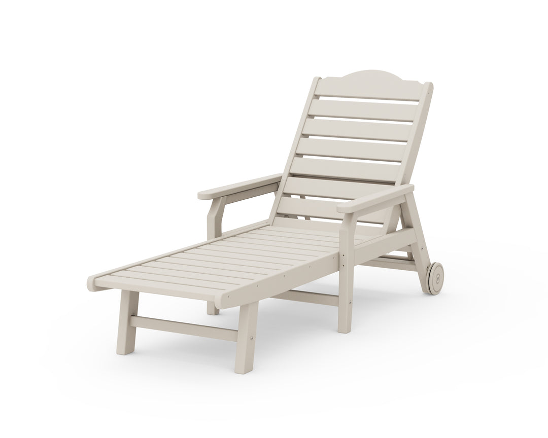 Draper James™ by  POLYWOOD® Savannah Chaise with Arms and Wheels