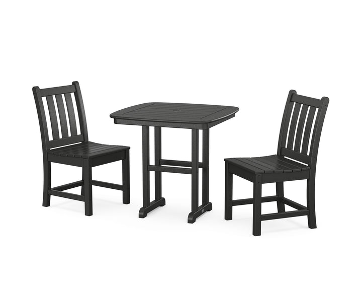 POLYWOOD® Traditional Garden Side Chair 3-Piece Dining Set