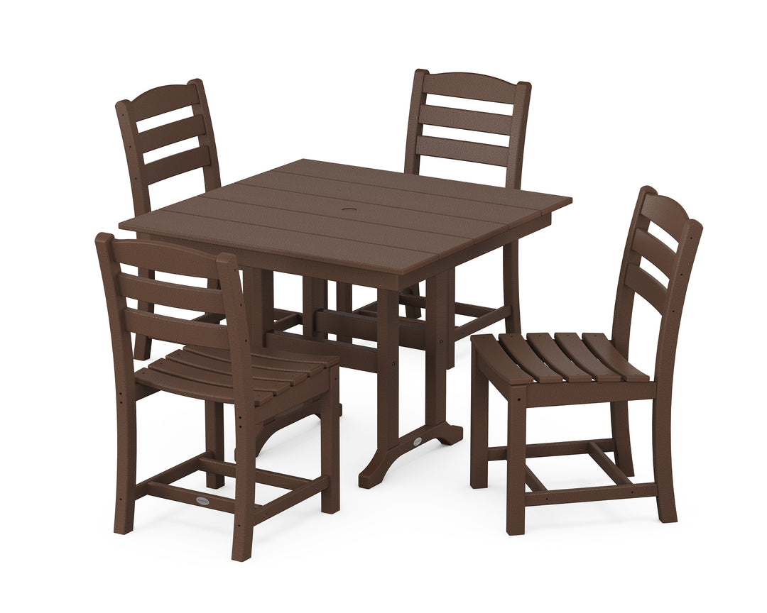 POLYWOOD® La Casa Café Side Chair 5-Piece Farmhouse Dining Set