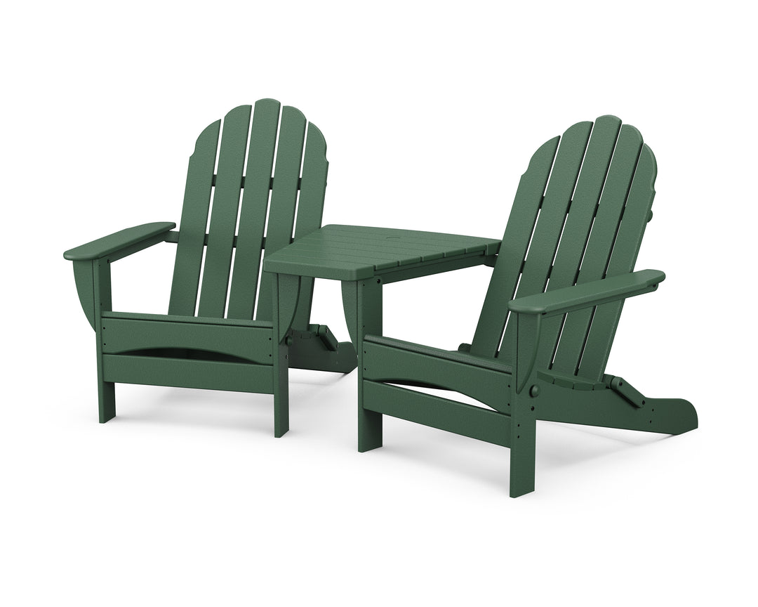 POLYWOOD® Classic Oversized Adirondacks with Angled Connecting Table