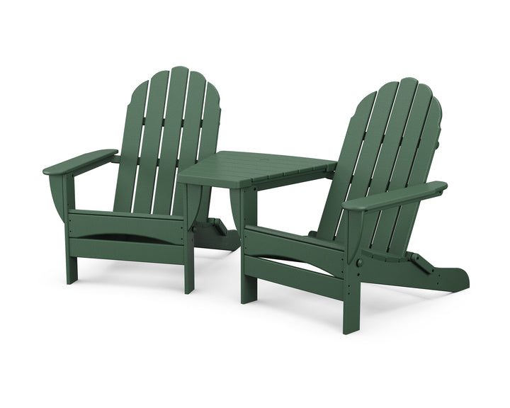 POLYWOOD® Classic Oversized Adirondacks with Angled Connecting Table