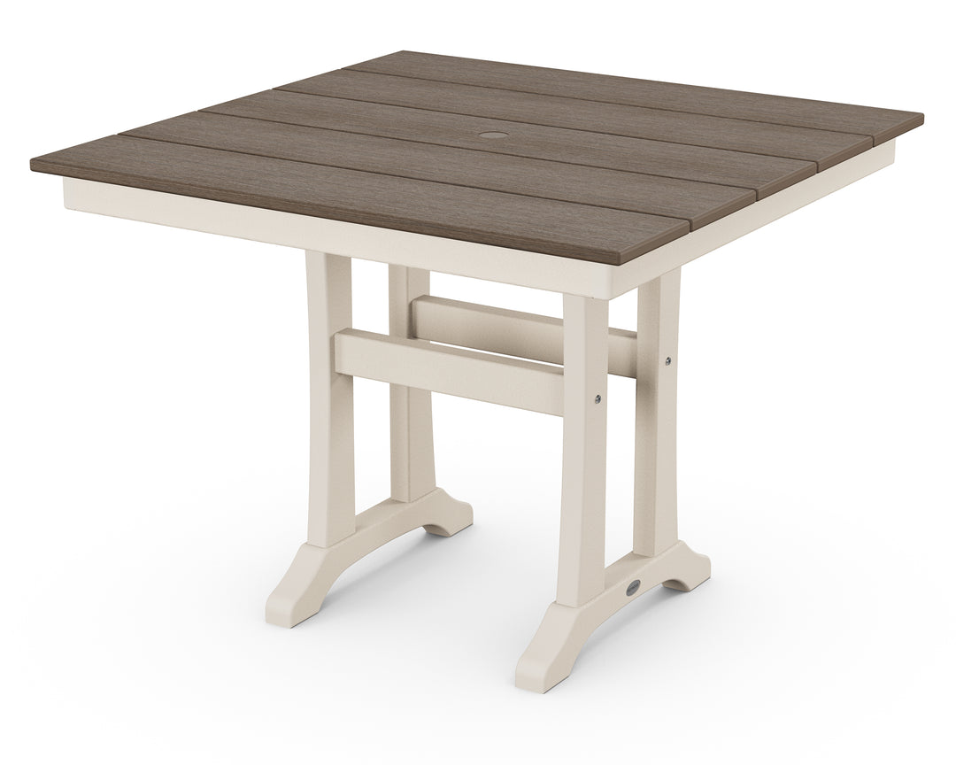 POLYWOOD® Farmhouse Trestle 37" Dining Table