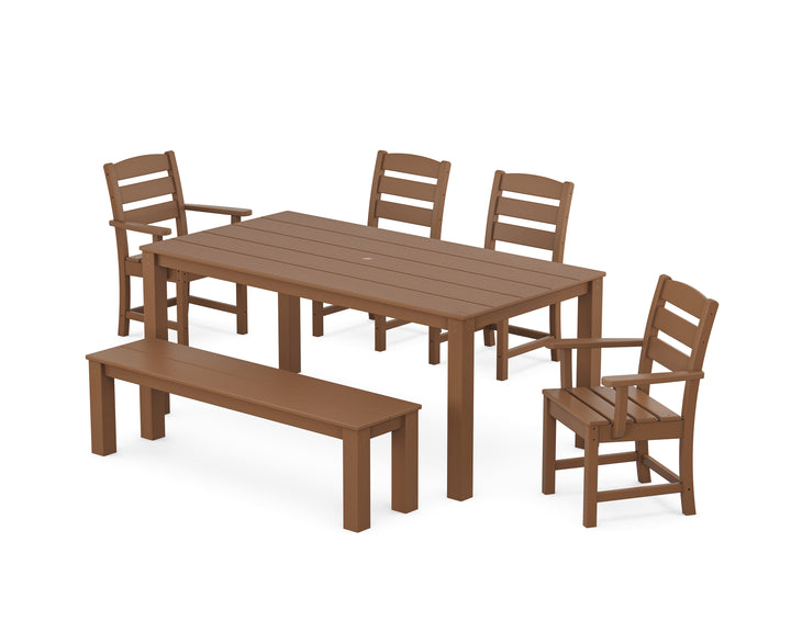 POLYWOOD® Lakeside 6-Piece Parsons Dining Set with Bench