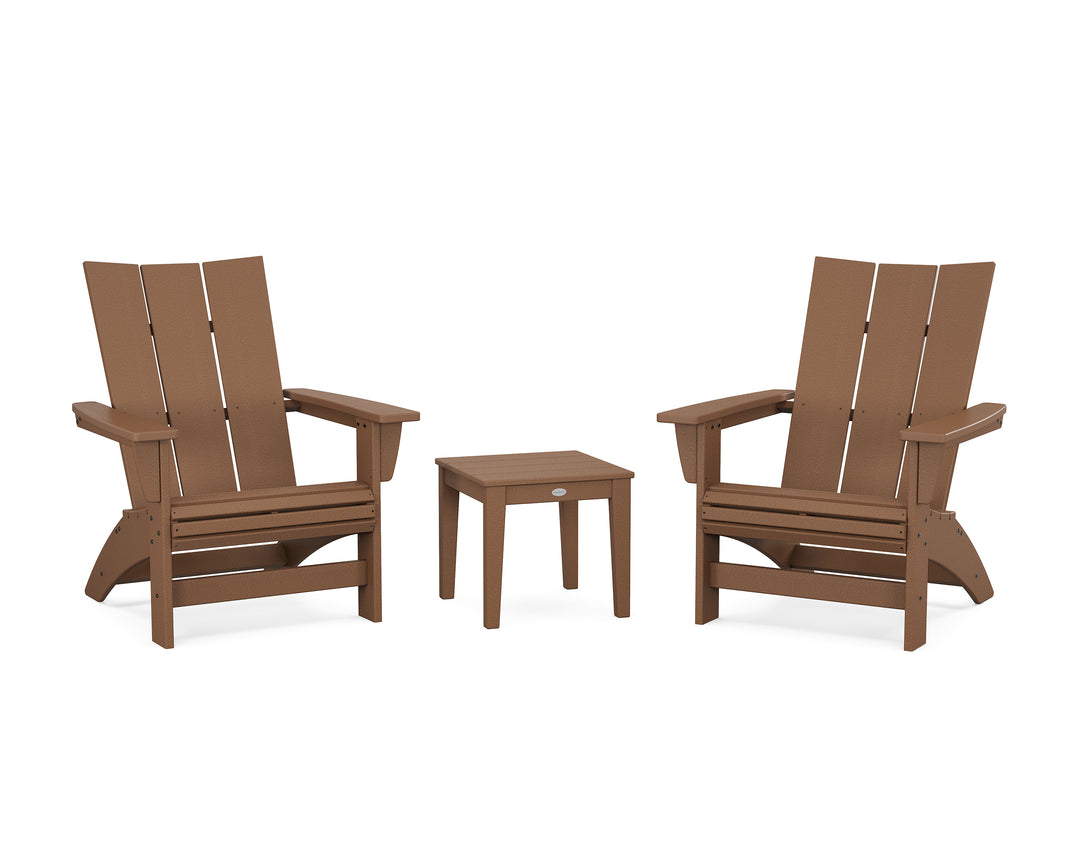 POLYWOOD® 3-Piece Modern Grand Adirondack Set