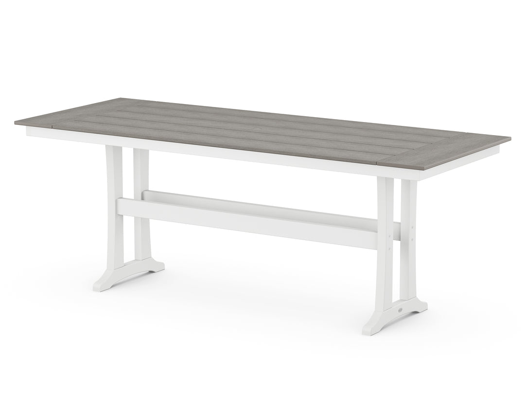 POLYWOOD® Farmhouse Trestle 38” x 96” Counter Table