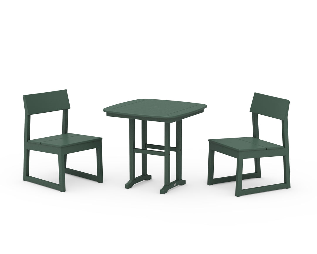 POLYWOOD® EDGE Side Chair 3-Piece Dining Set