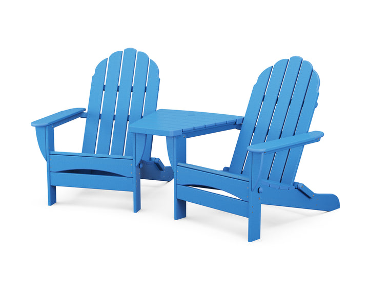 POLYWOOD® Classic Oversized Adirondacks with Angled Connecting Table
