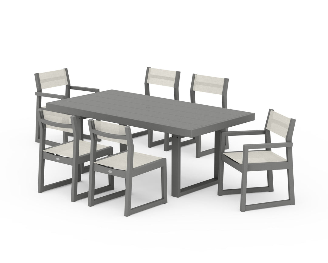 POLYWOOD® EDGE Sling 7-Piece Dining Set