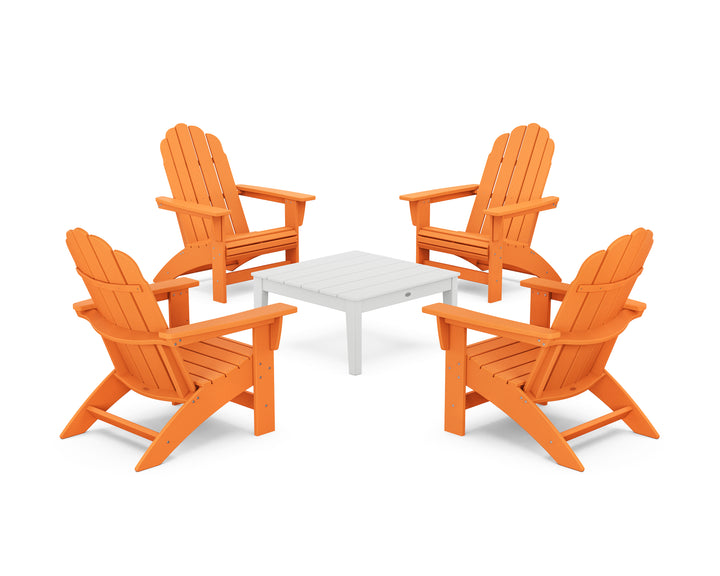 POLYWOOD® 5-Piece Vineyard Grand Adirondack Chair Conversation Group