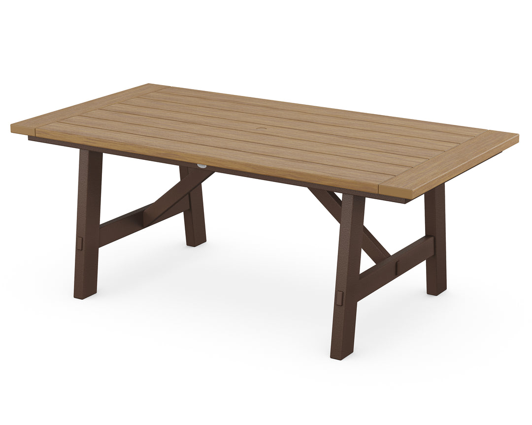 POLYWOOD® Rustic Farmhouse 39" x 75" Dining Table