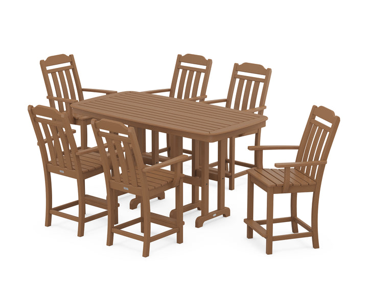Country Living Cottage Arm Chair 7-Piece Counter Set