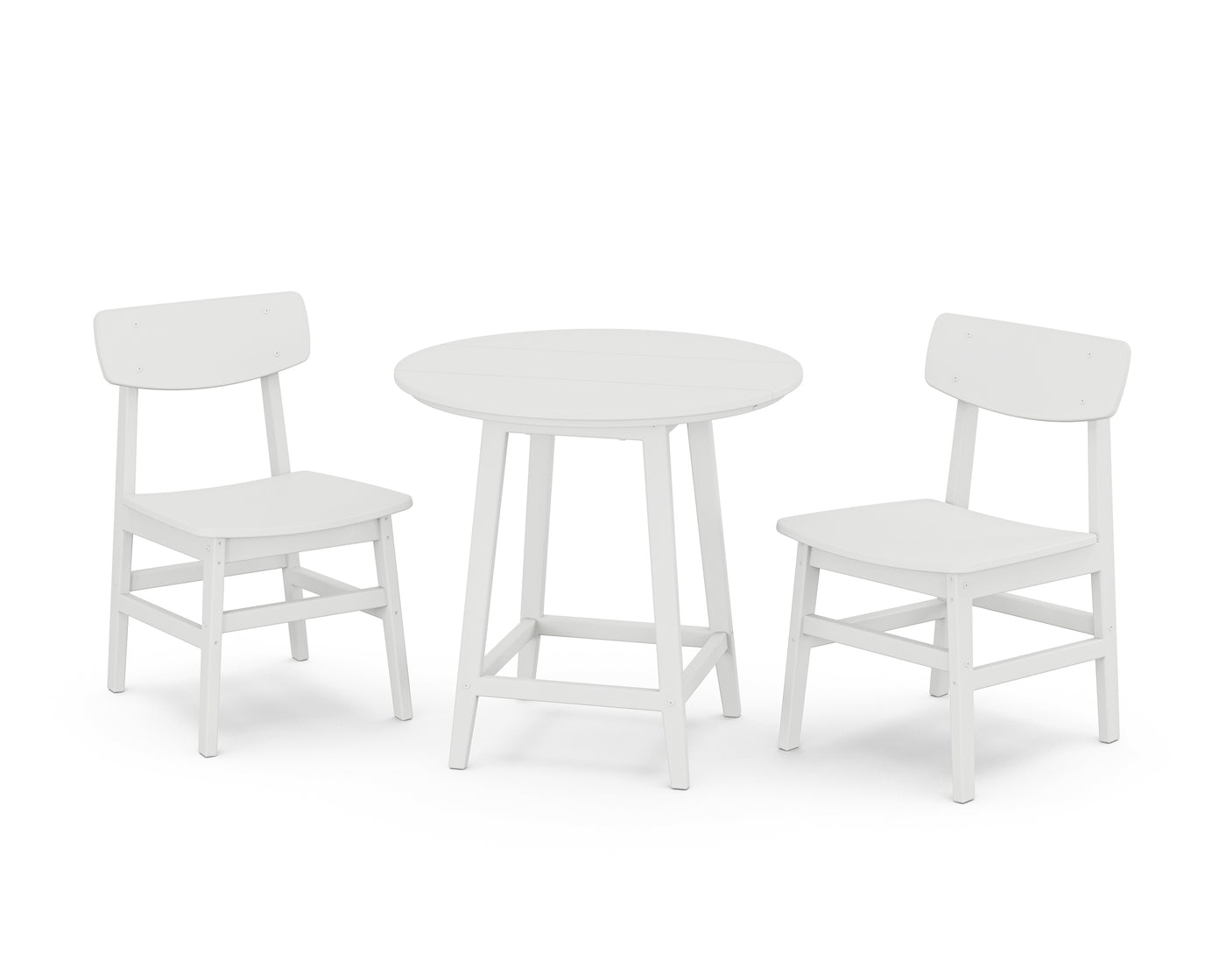 Modern Studio Urban Chair 3-Piece Round Bistro Dining Set