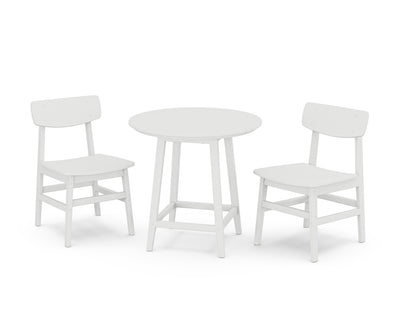 Modern Studio Urban Chair 3-Piece Round Bistro Dining Set