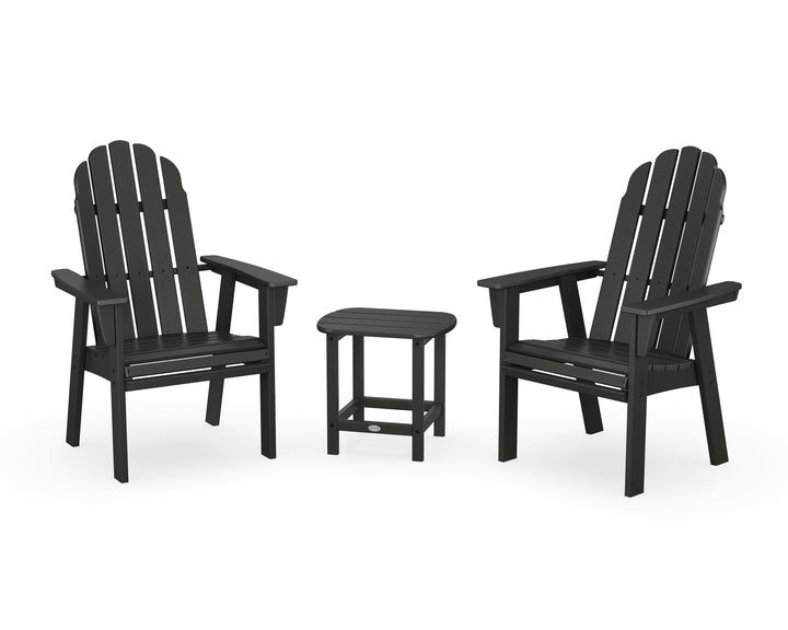 POLYWOOD® Vineyard 3-Piece Curveback Upright Adirondack Chair Set
