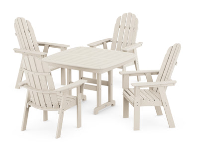 Vineyard Curveback Adirondack 5-Piece Dining Set