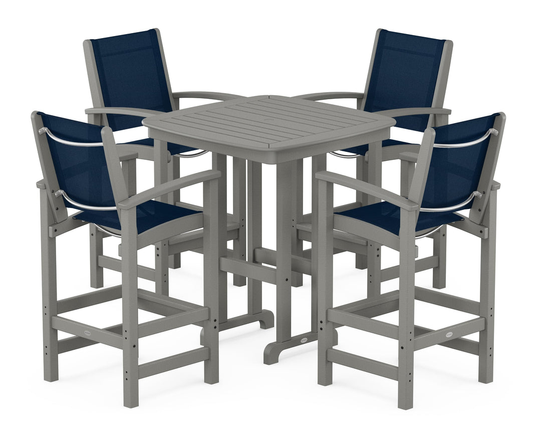 POLYWOOD® Coastal 5-Piece Bar Set