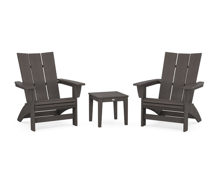 POLYWOOD® 3-Piece Modern Grand Adirondack Set