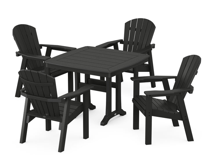 POLYWOOD® Seashell 5-Piece Dining Set with Trestle Legs