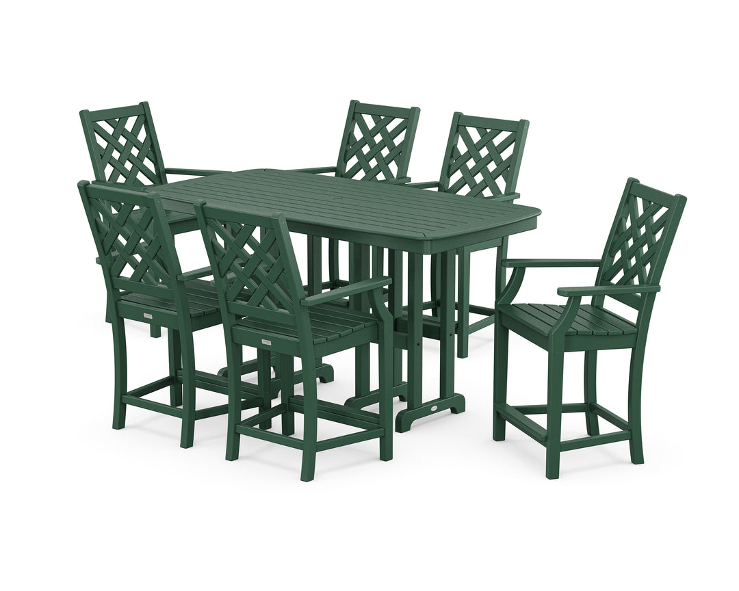 Country Living Wovendale Arm Chair 7-Piece Counter Set