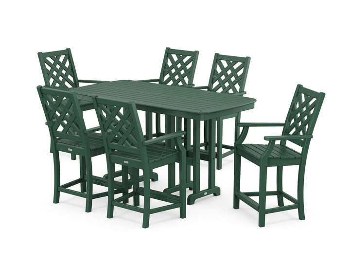 Country Living Wovendale Arm Chair 7-Piece Counter Set