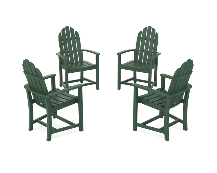 POLYWOOD® Classic 4-Piece Upright Adirondack Conversation Set