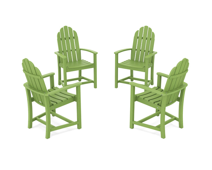 POLYWOOD® Classic 4-Piece Upright Adirondack Conversation Set