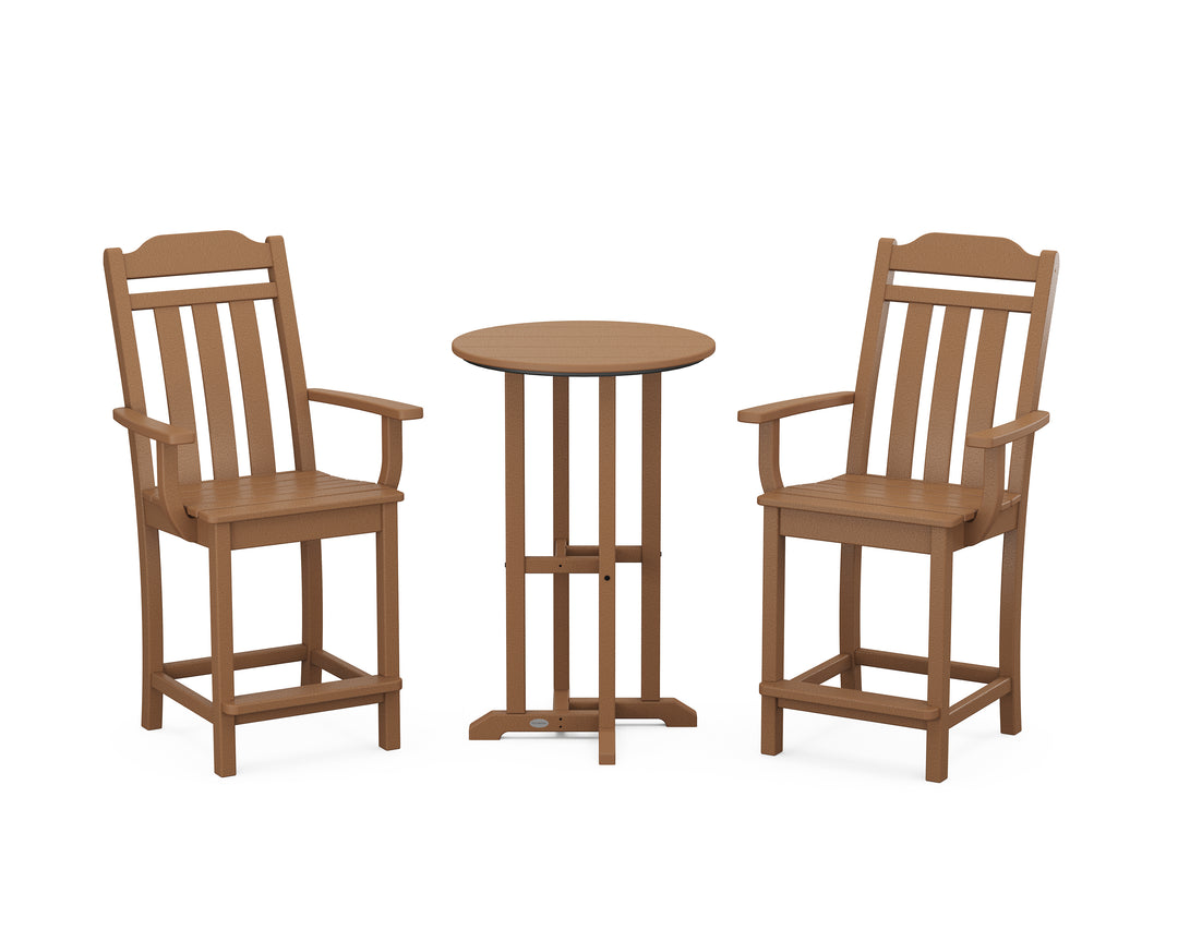 Country Living Cottage 3-Piece Farmhouse Bistro Counter Set
