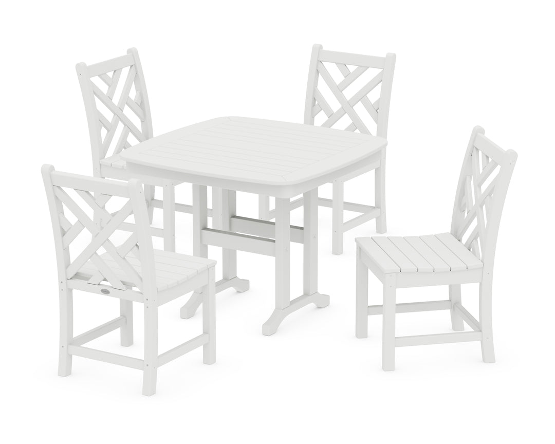 POLYWOOD® Chippendale 5-Piece Side Chair Dining Set