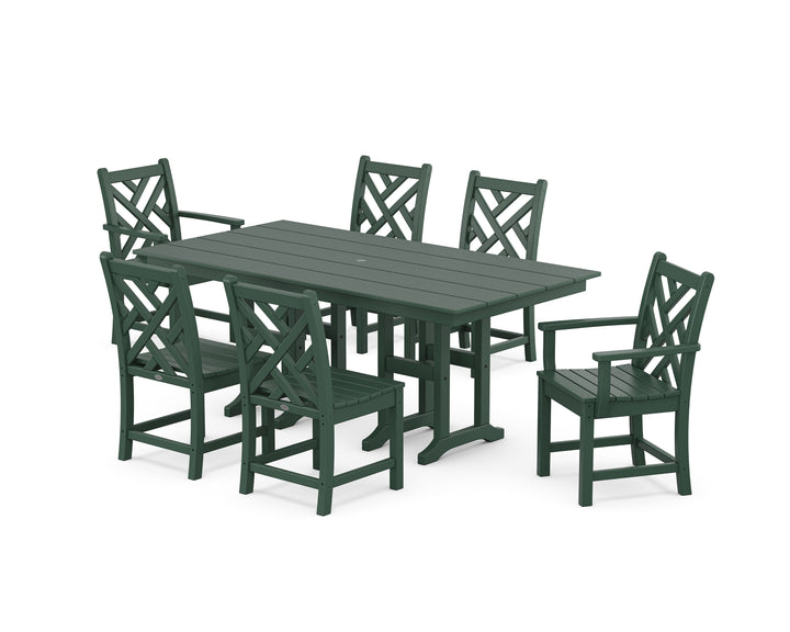POLYWOOD® Chippendale 7-Piece Farmhouse Dining Set