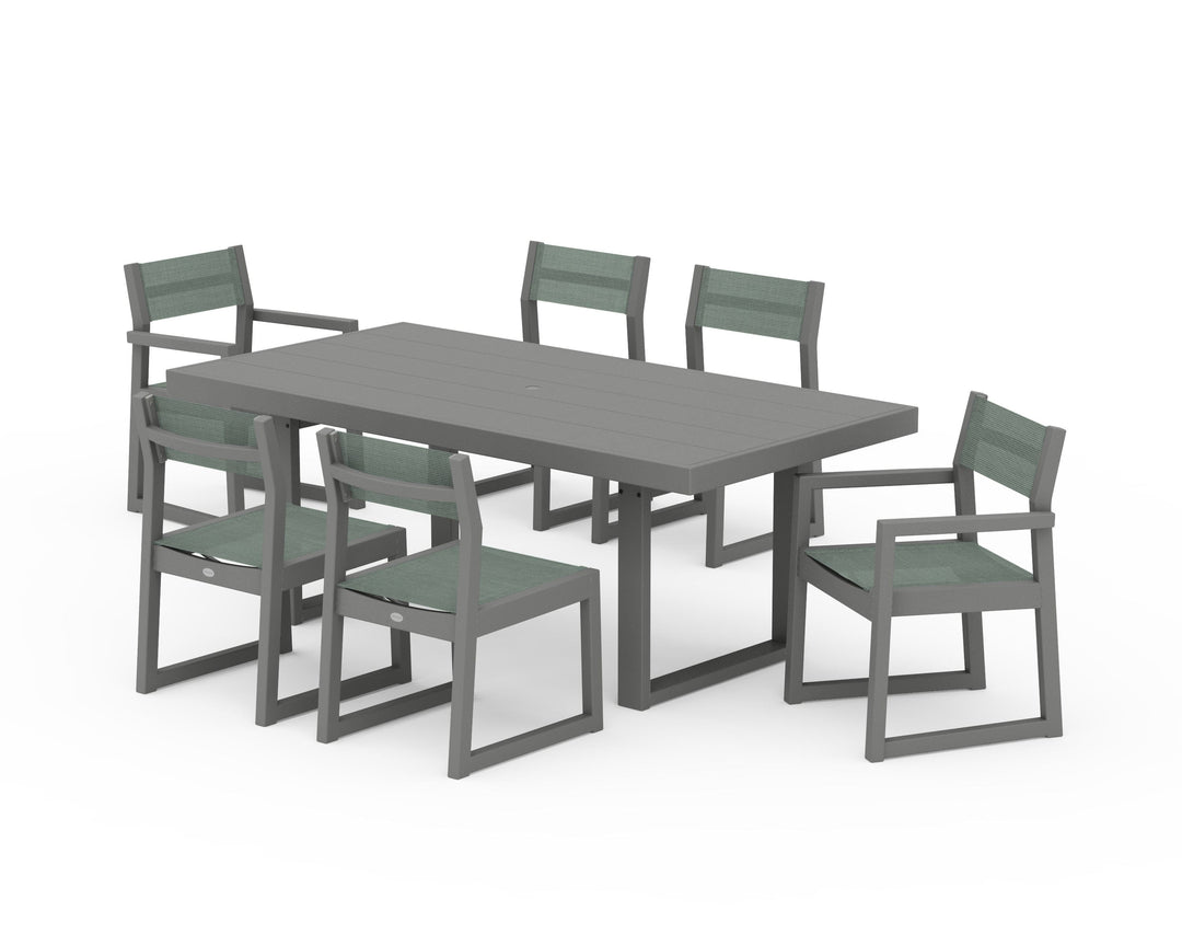 POLYWOOD® EDGE Sling 7-Piece Dining Set