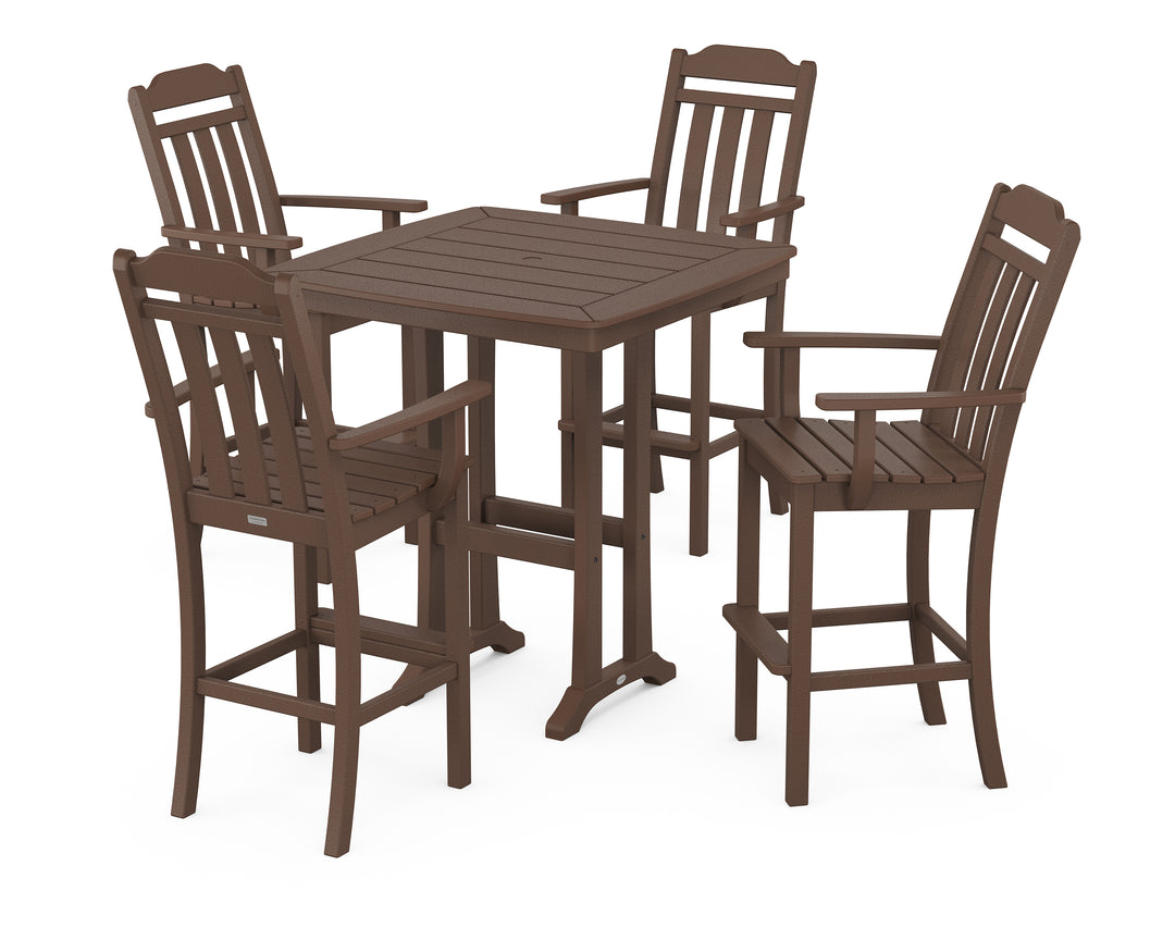Country Living Cottage 5-Piece Bar Set with Trestle Legs