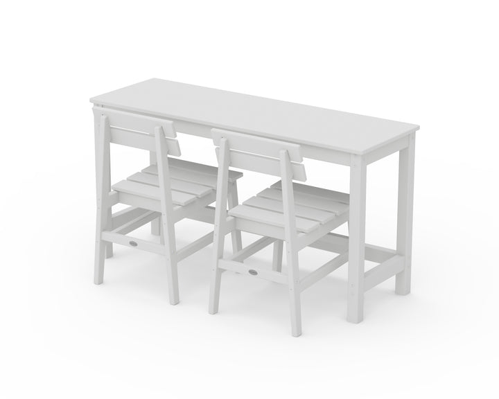 POLYWOOD® Modern Studio Plaza Chair 3-Piece Balcony Set