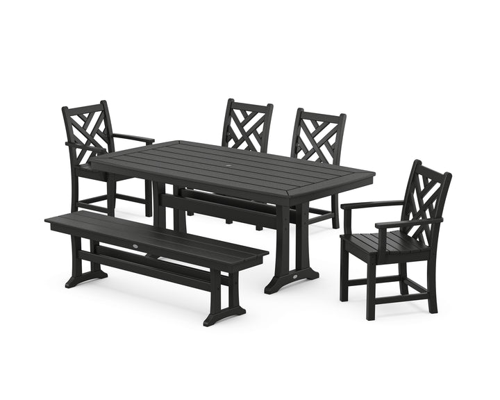 POLYWOOD® Chippendale 6-Piece Dining Set with Trestle Legs