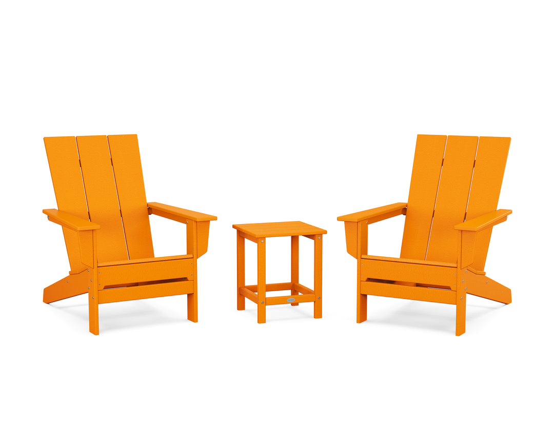 POLYWOOD® 3-Piece Modern Studio Adirondack Set