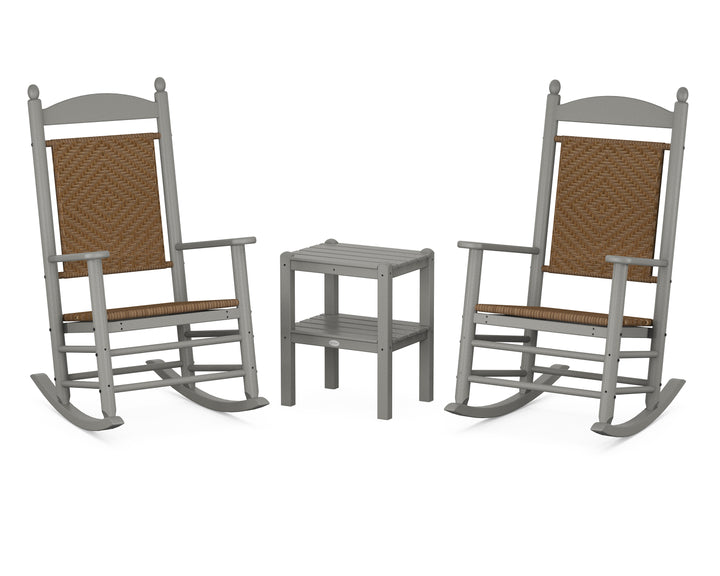 POLYWOOD® Jefferson 3-Piece Woven Rocker Set