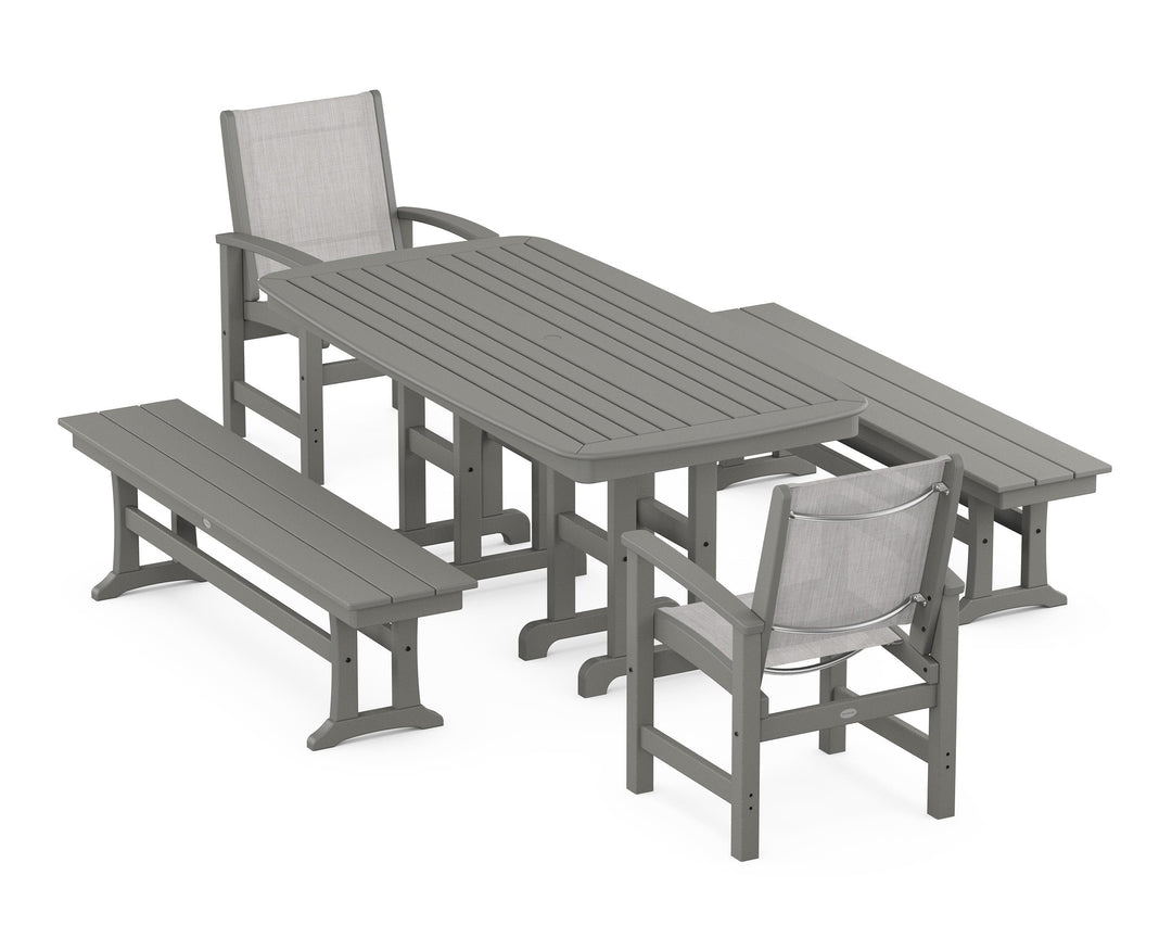POLYWOOD® Coastal 5-Piece Dining Set