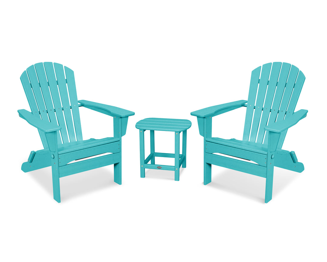 POLYWOOD® South Beach 3-Piece Folding Adirondack Set
