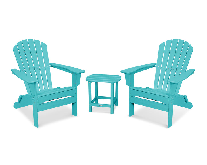 POLYWOOD® South Beach 3-Piece Folding Adirondack Set