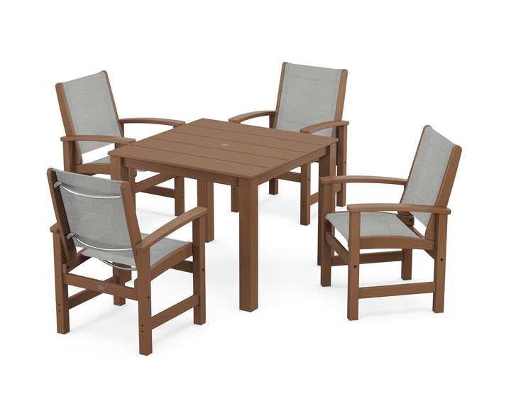 POLYWOOD® Coastal 5-Piece Parsons Dining Set
