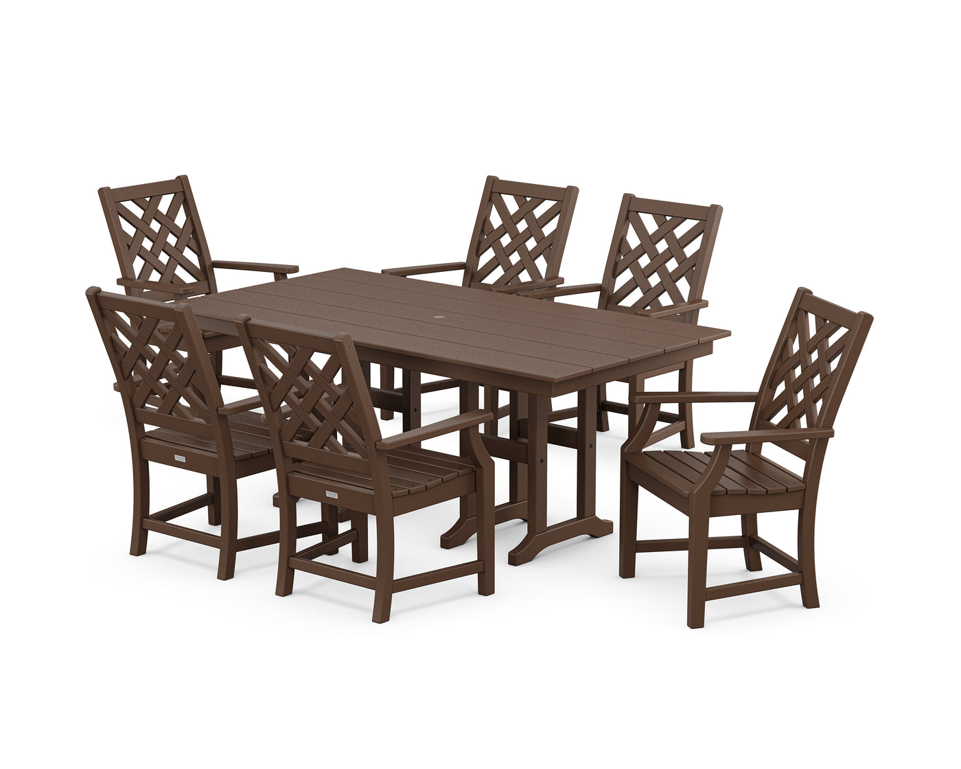 Wovendale Arm Chair 7-Piece Farmhouse Dining Set