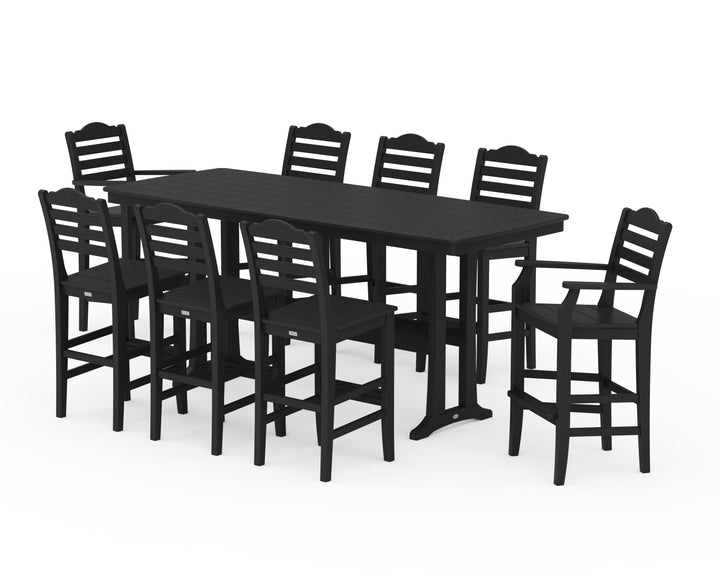 Draper James™ by  POLYWOOD® Savannah 9-Piece Bar Set with Trestle Legs