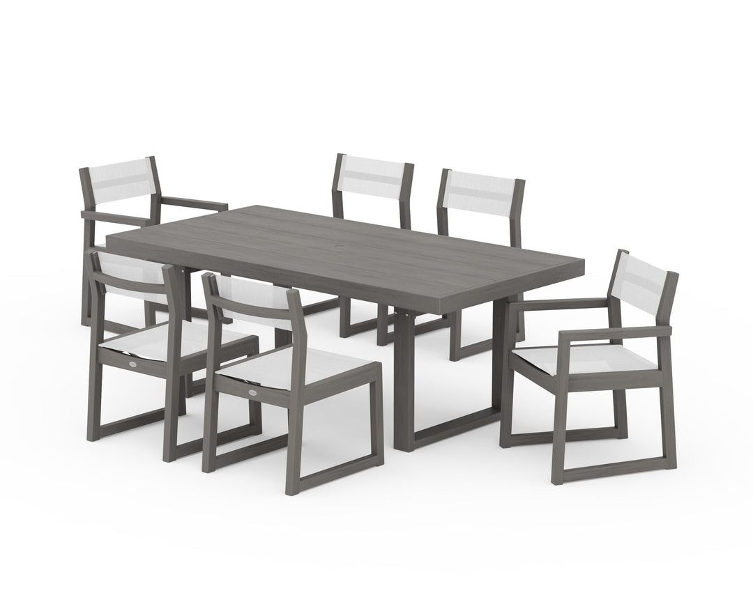 POLYWOOD® EDGE Sling 7-Piece Dining Set