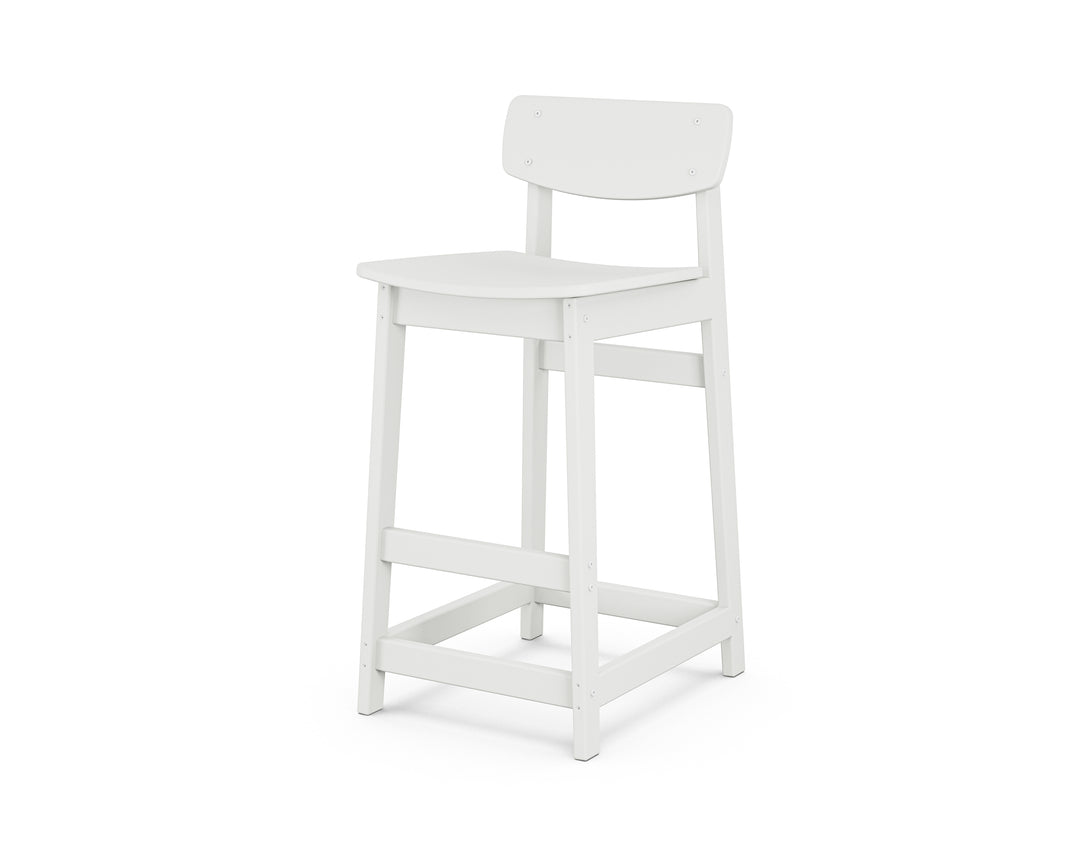 POLYWOOD® Modern Studio Urban Lowback Bar Chair
