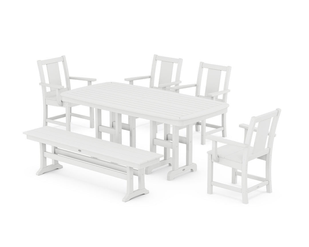 POLYWOOD® Prairie 6-Piece Dining Set with Bench