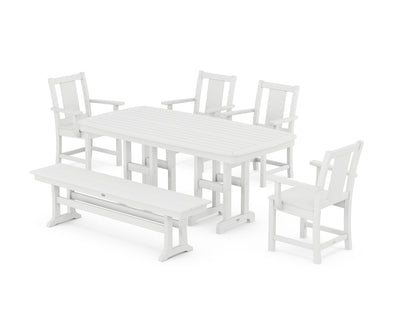 Prairie 6-Piece Dining Set with Bench