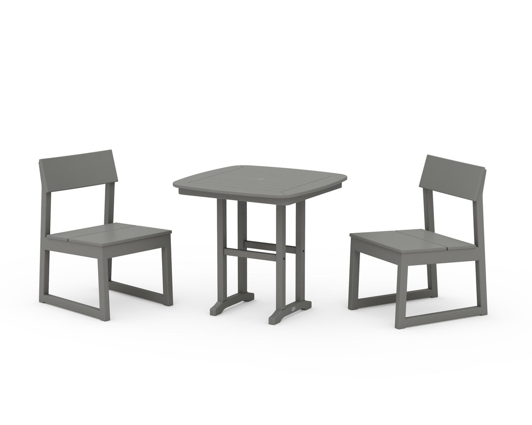 POLYWOOD® EDGE Side Chair 3-Piece Dining Set