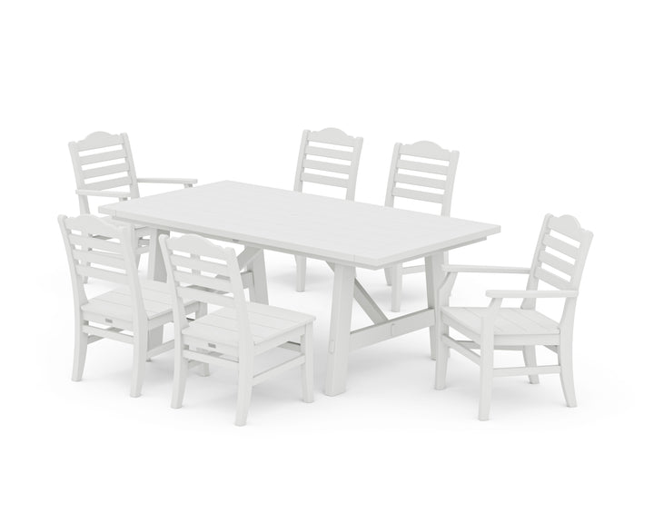 POLYWOOD® Savannah 7-Piece Rustic Farmhouse Dining Set